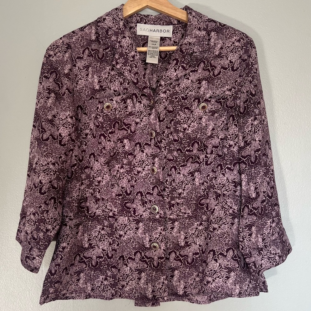 SagHarbor women vintage cottagecore‎ Blouse size M
